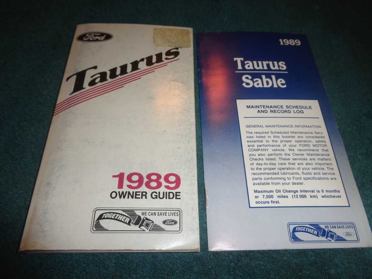 1989 ford taurus repair manual