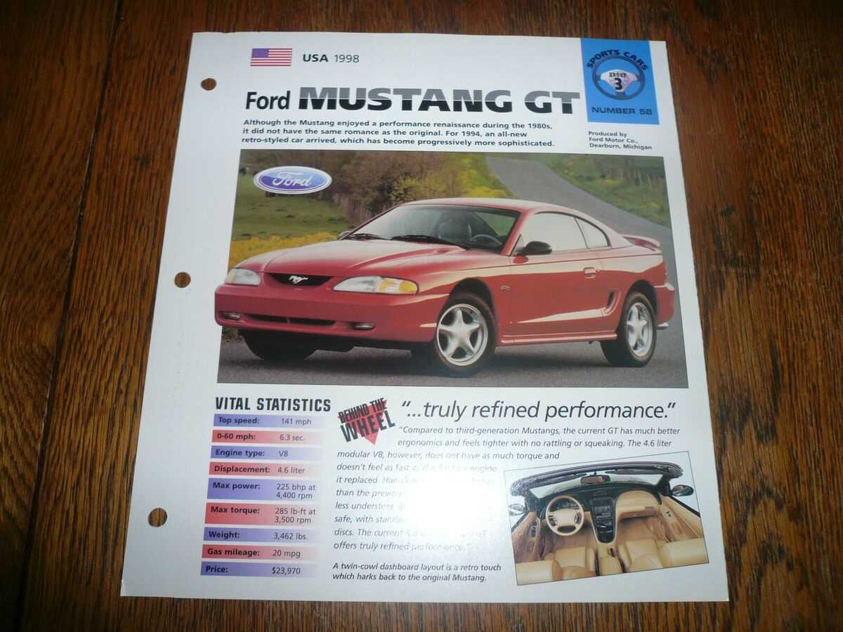 1998 mustang repair manual