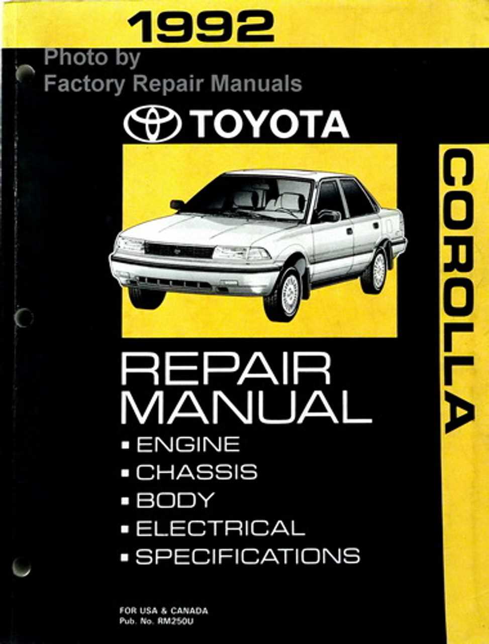 toyota factory repair manual