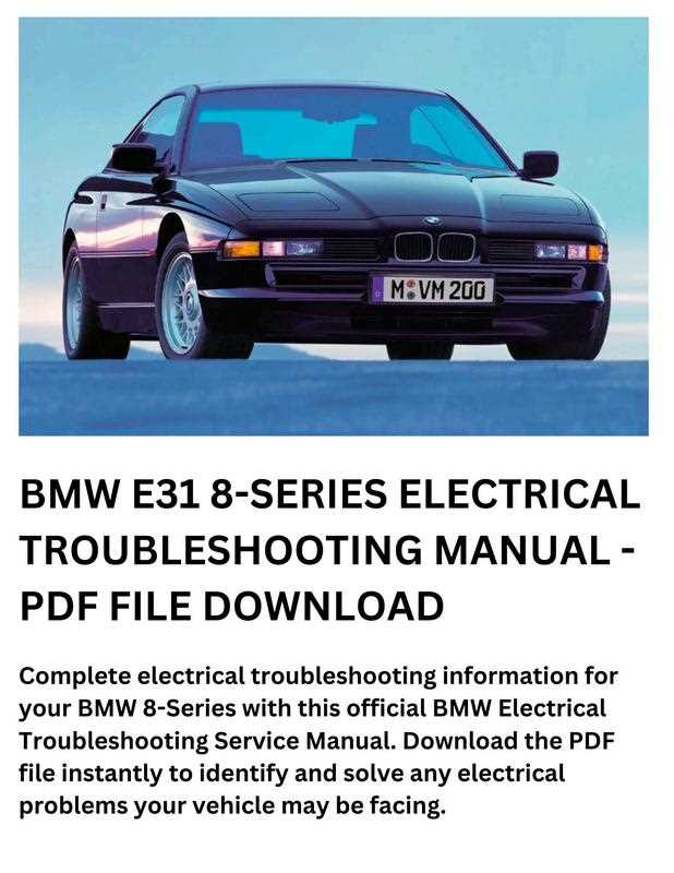 bmw e31 repair manual