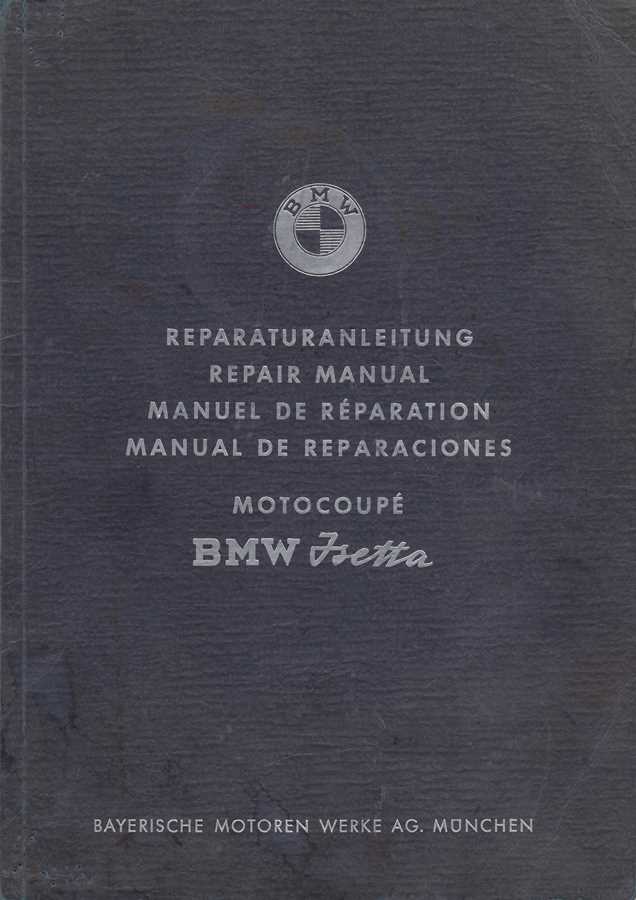 bmw isetta factory repair manual