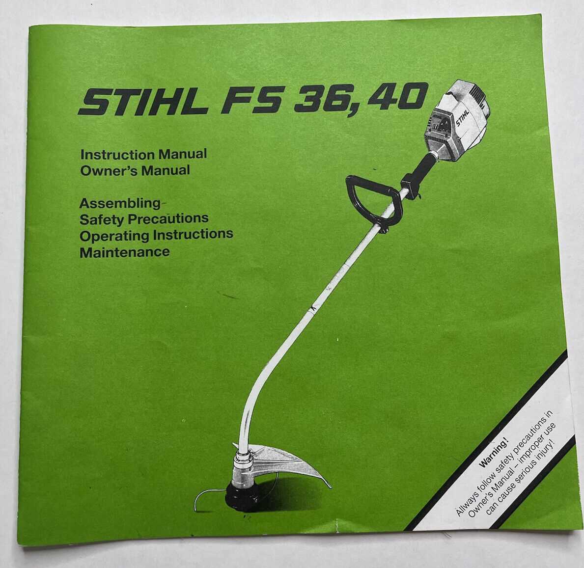 stihl fs 40 repair manual