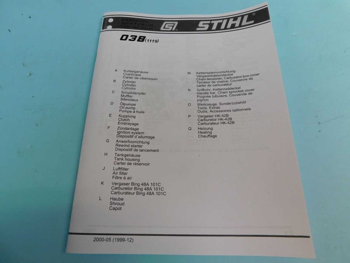 stihl 038 repair manual