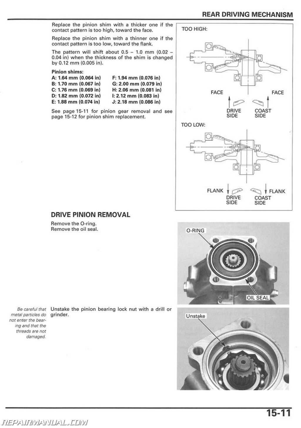 free honda recon 250 repair manual