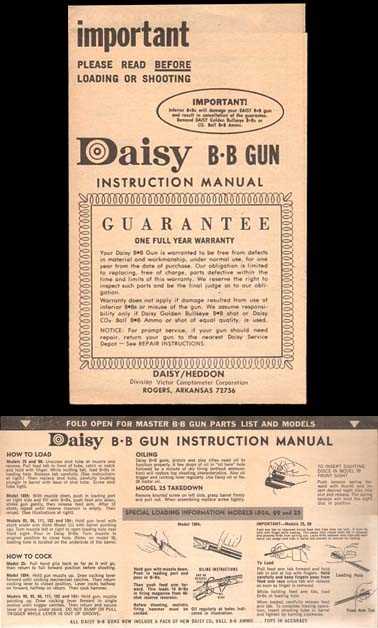 daisy model 1894 repair manual