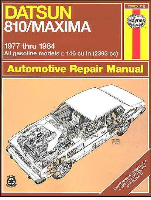 1996 nissan maxima repair manual