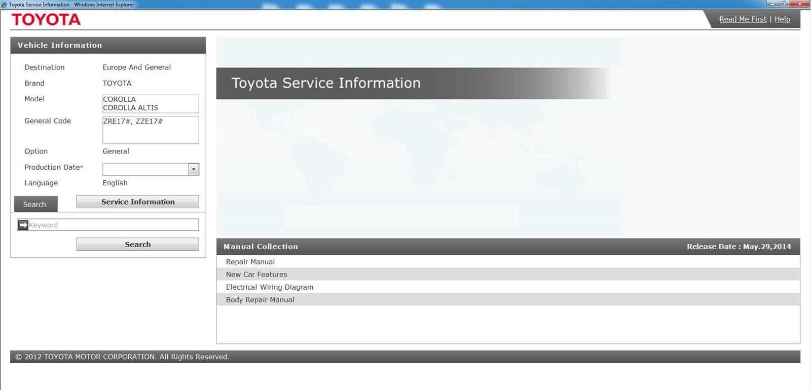 2019 toyota corolla repair manual