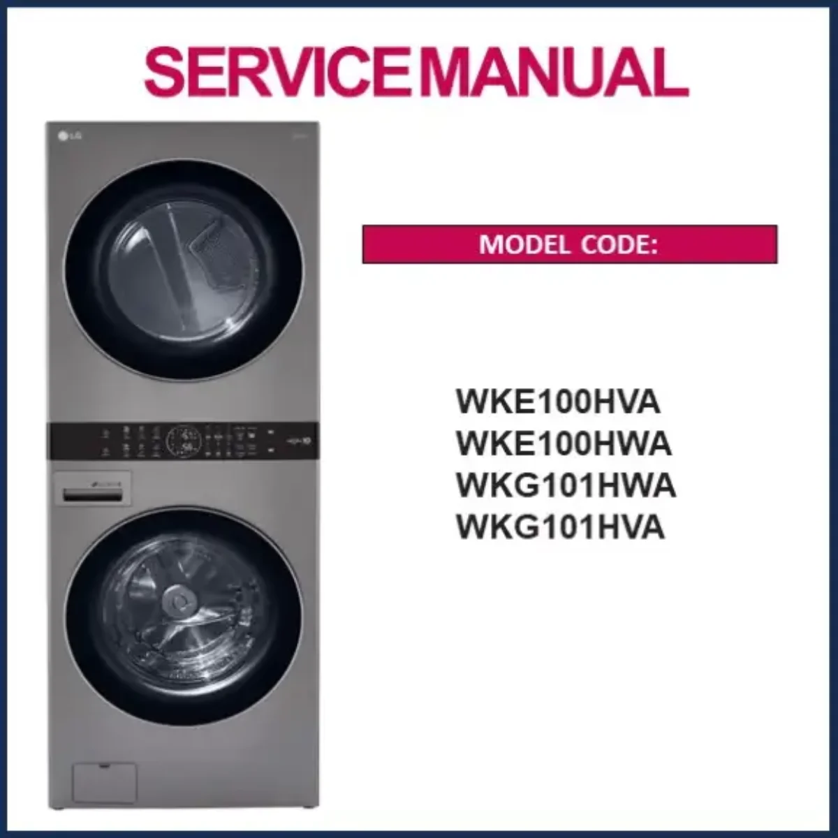 lg washing machine repair manual