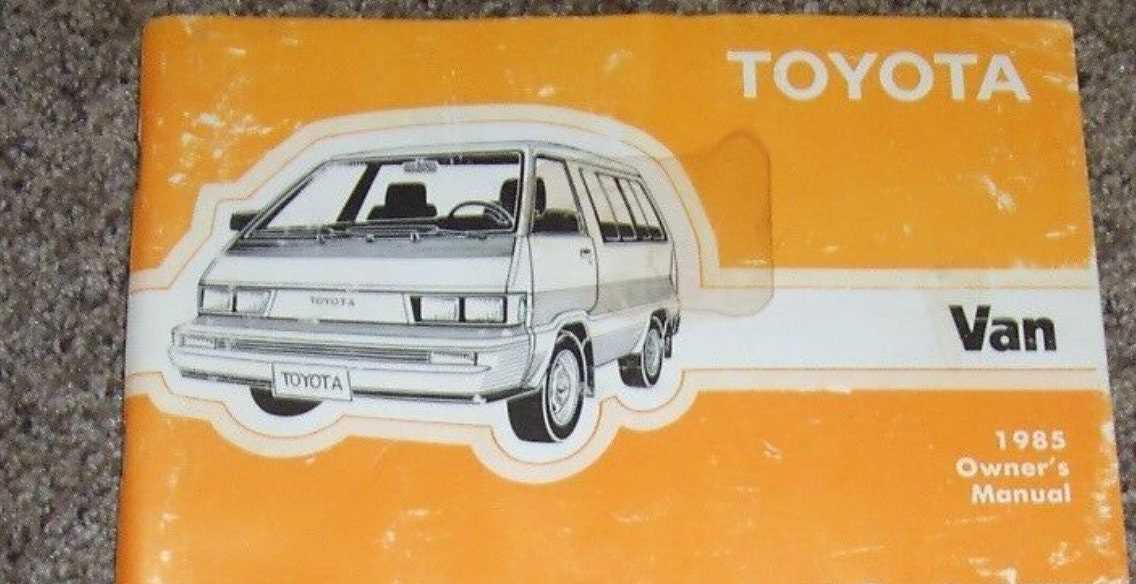 toyota van repair manual