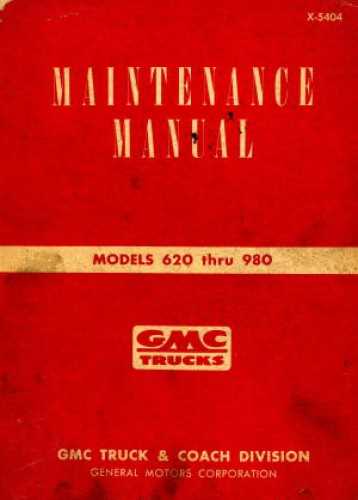 gmc truck repair manual