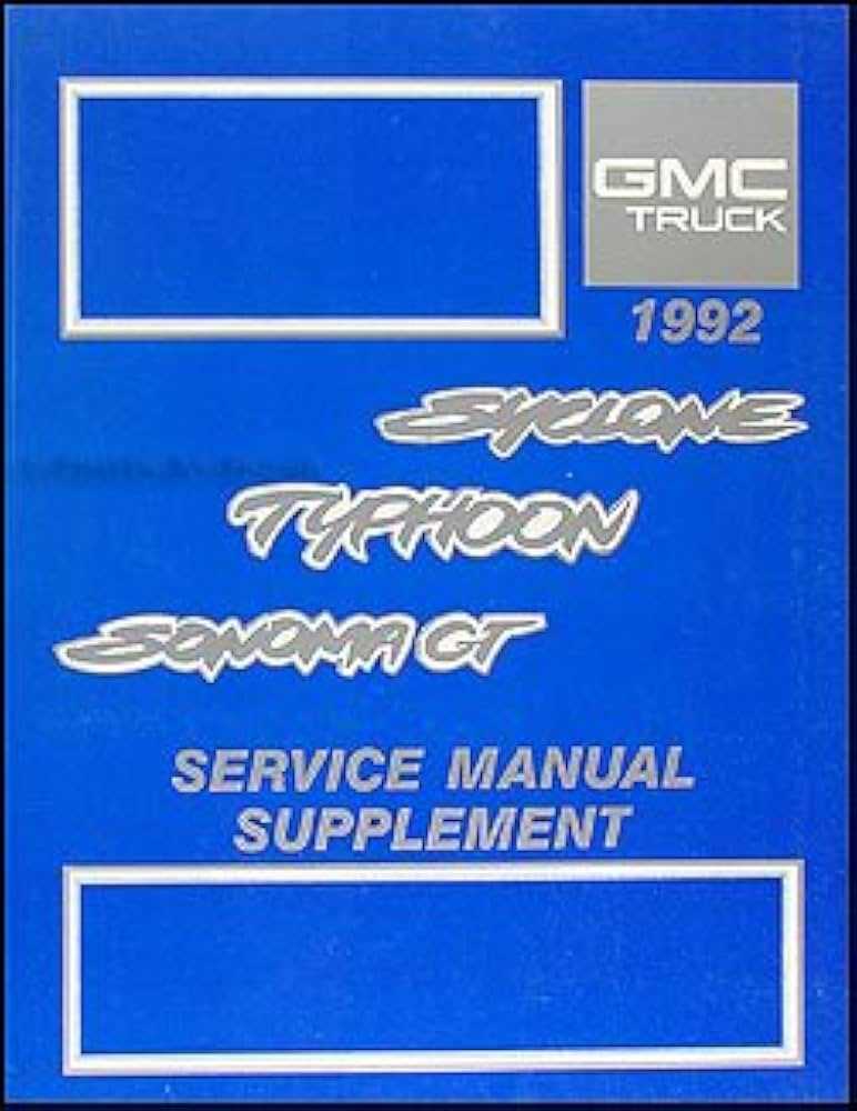 gmc typhoon repair manual