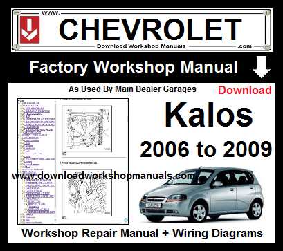 chevrolet aveo 2005 repair manual