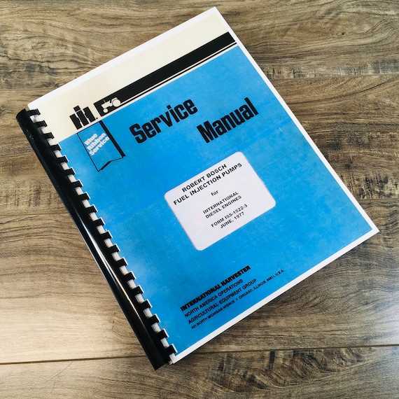 bosch ve pump repair manual