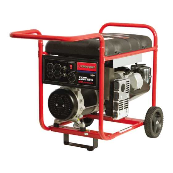 troy bilt generator 5550 repair manual