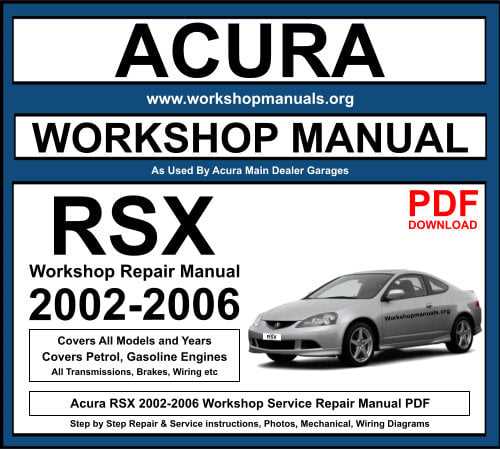 2006 acura rl repair manual