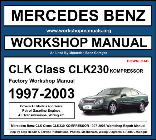 1997 mercedes c230 repair manual