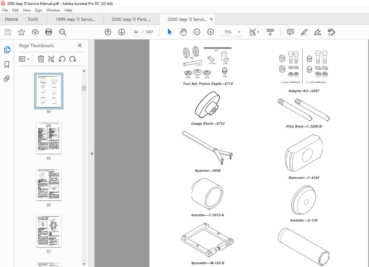 2000 jeep wrangler repair manual