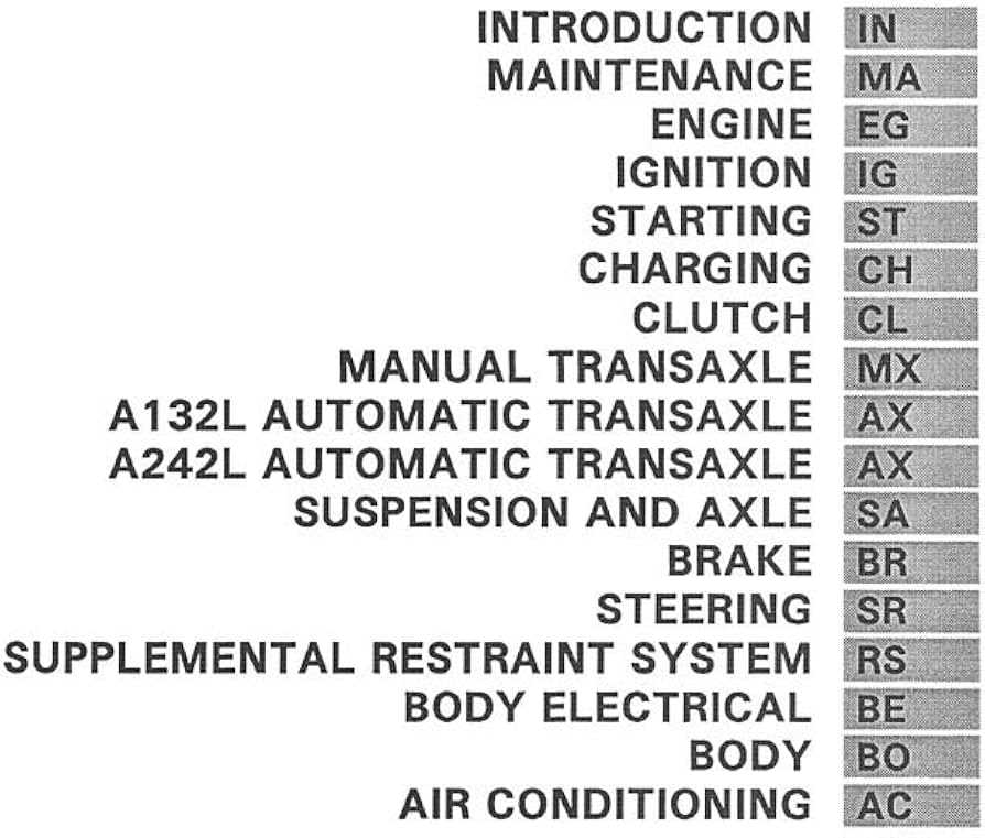 toyota tercel 1997 repair manual