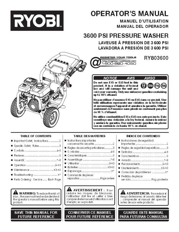 honda power washer repair manual