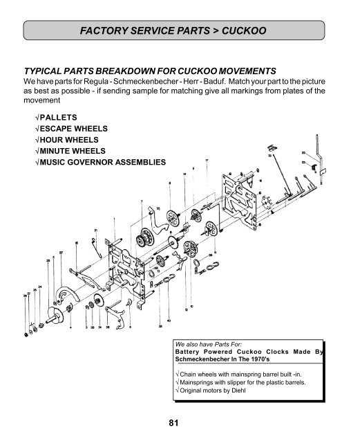 urgos clock movement repair manual