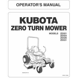 kubota zd331 repair manual