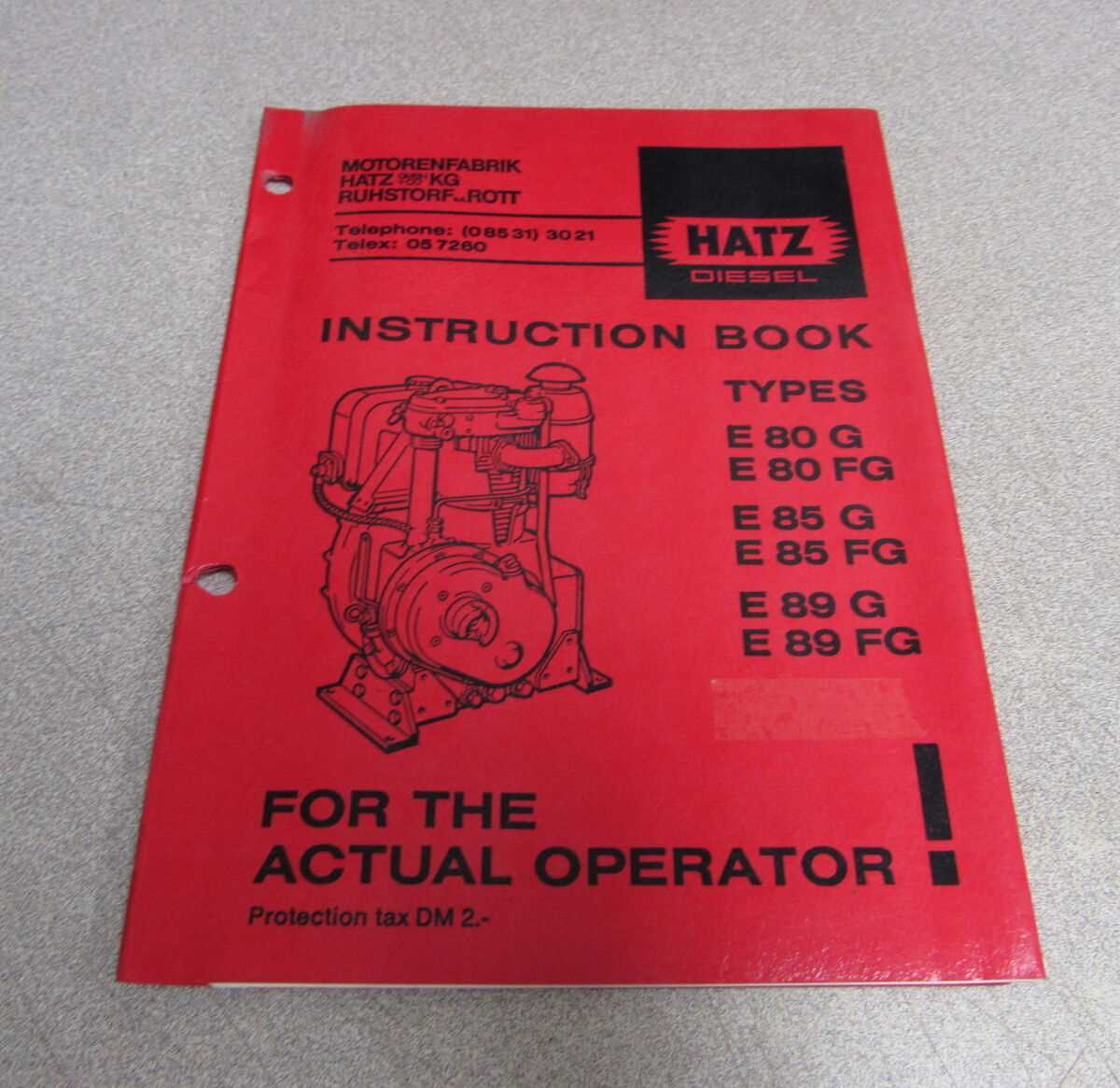 hatz diesel repair manual