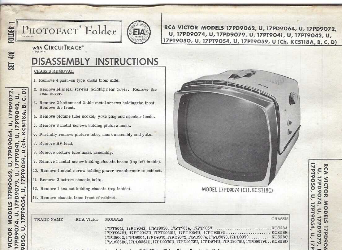 rca tv repair manual