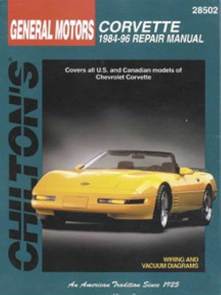 chilton corvette repair manual