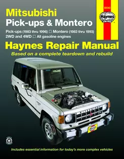 2001 mitsubishi montero sport repair manual