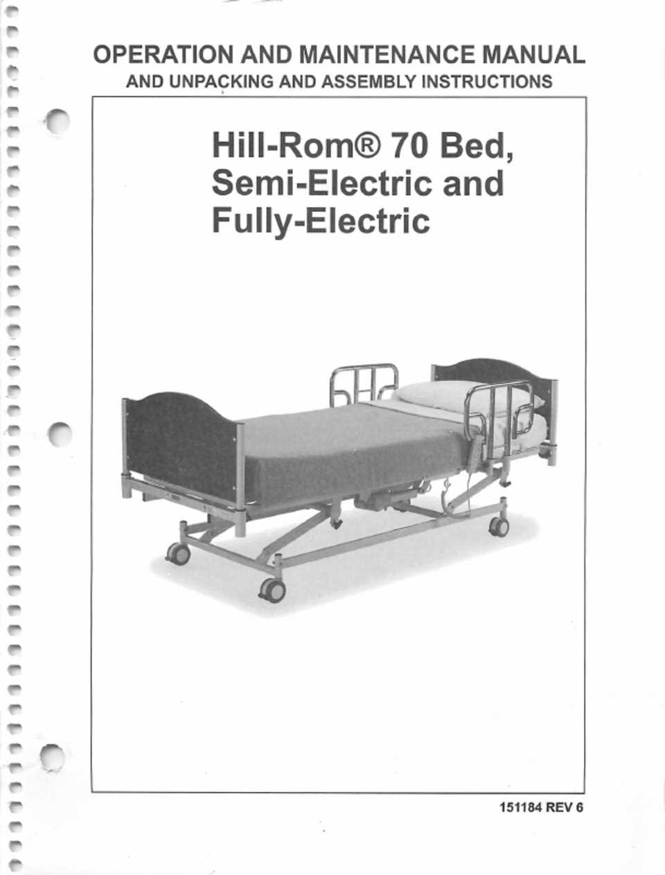 hill rom bed repair manual