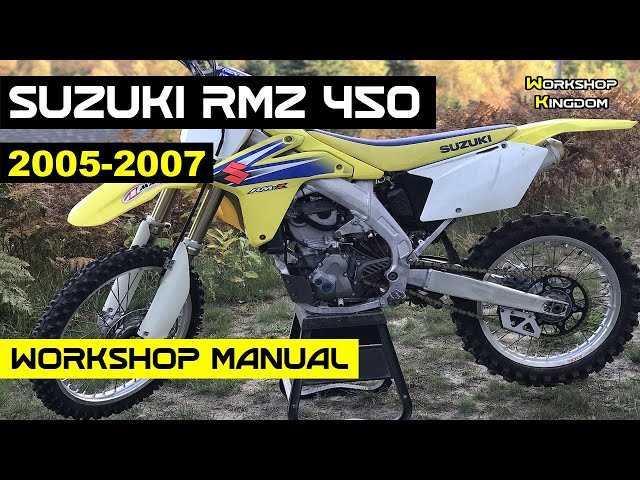 suzuki rmz 450 repair manual