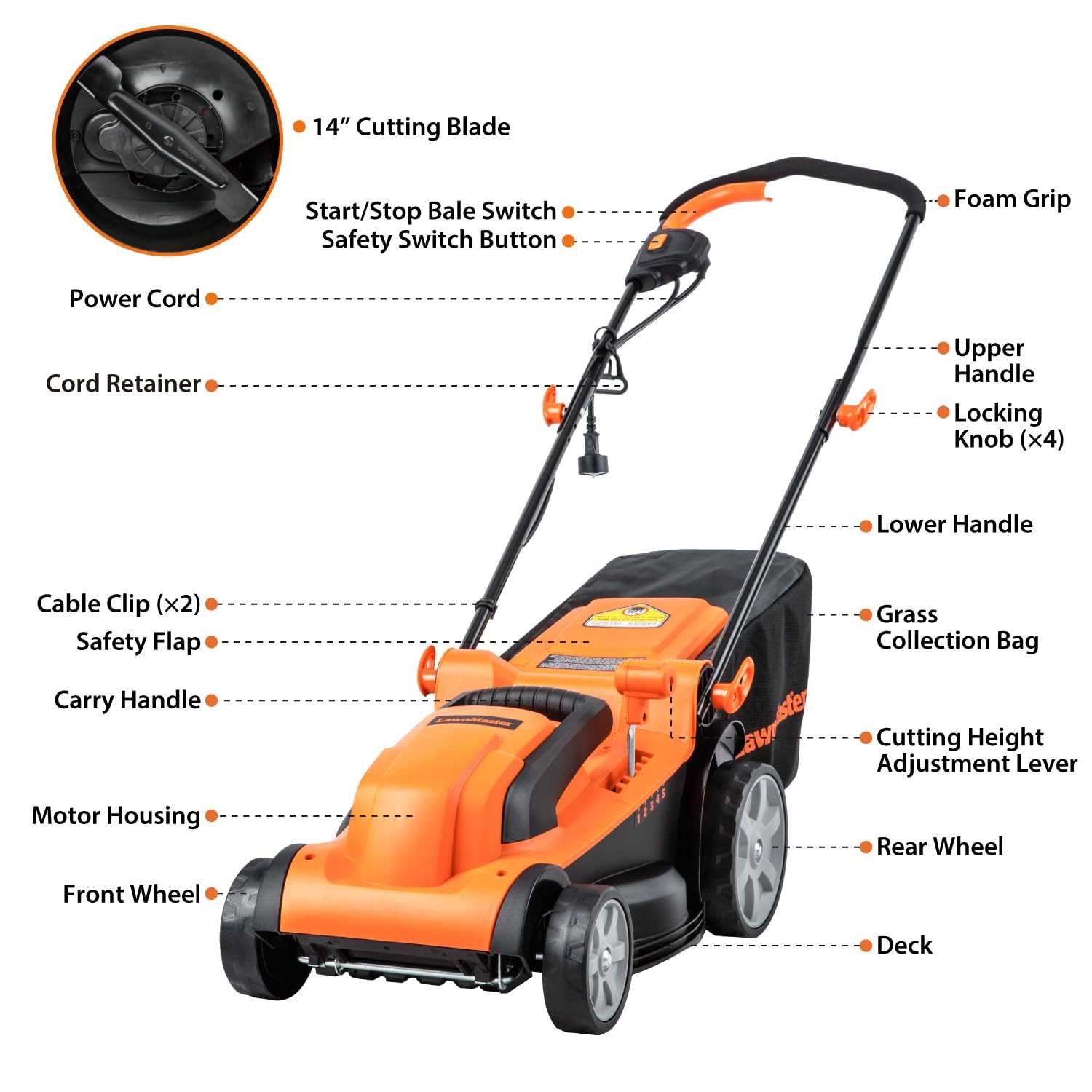 black and decker electric lawn mower repair manual