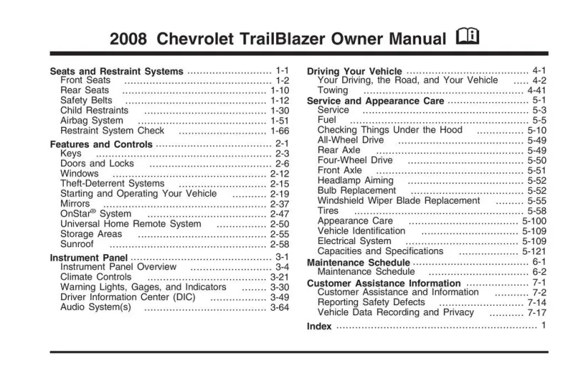 2008 trailblazer repair manual