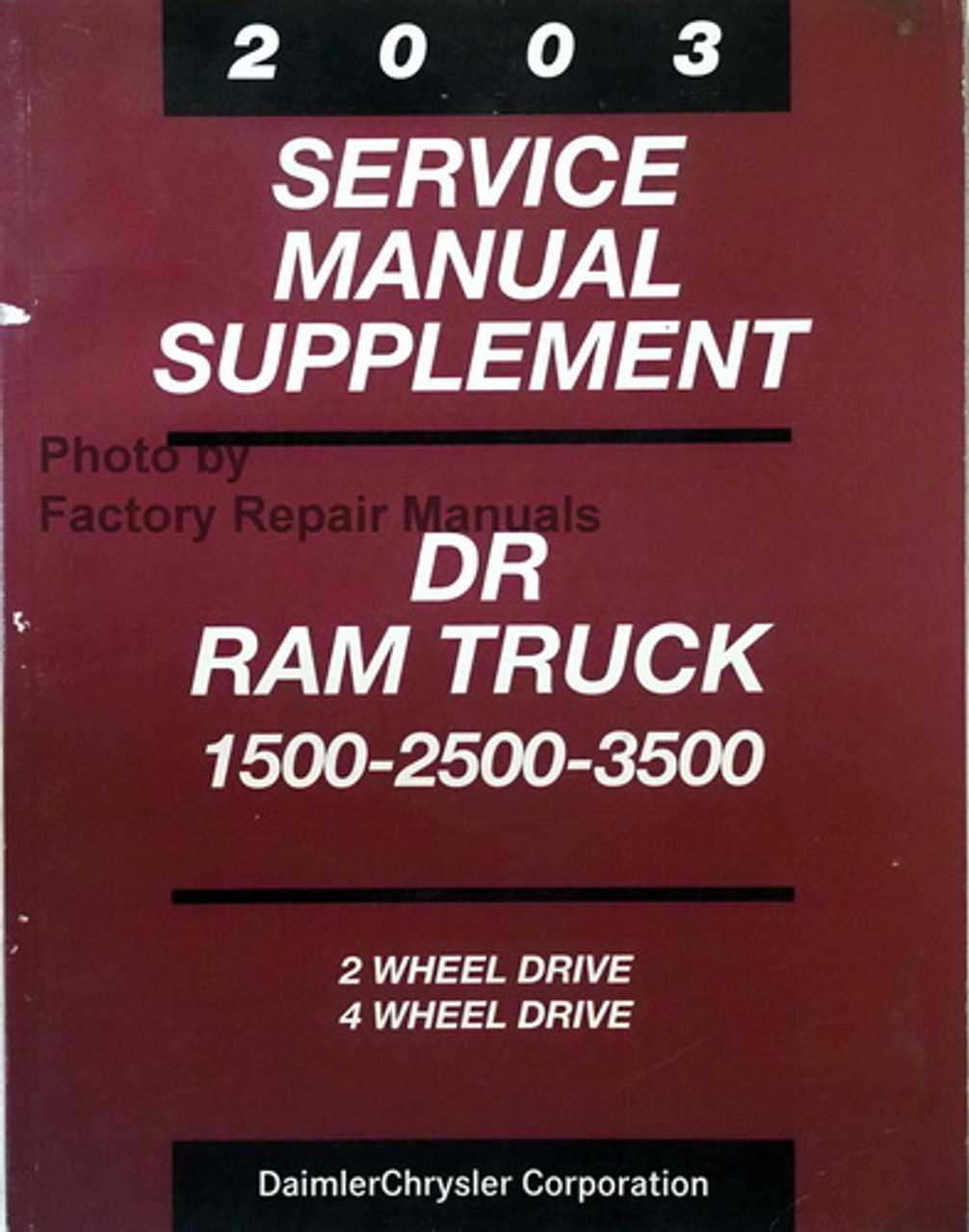 2003 dodge ram 2500 repair manual