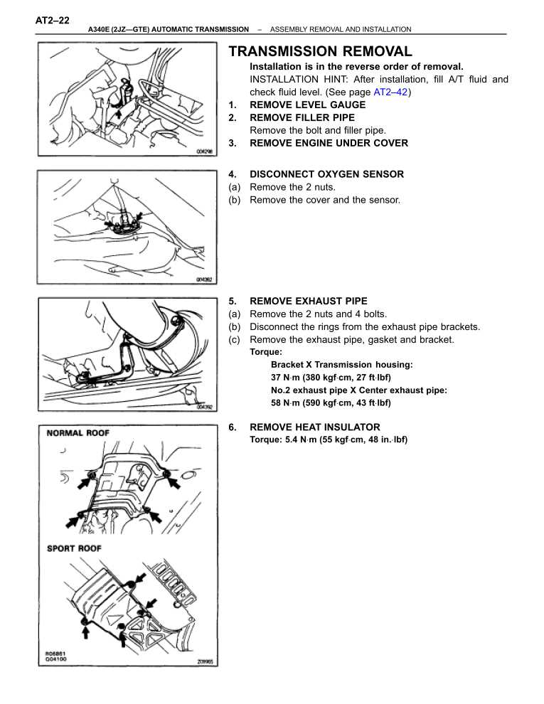 a340 transmission repair manual