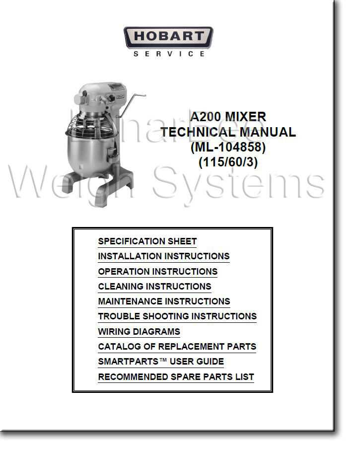 hobart a200 repair manual