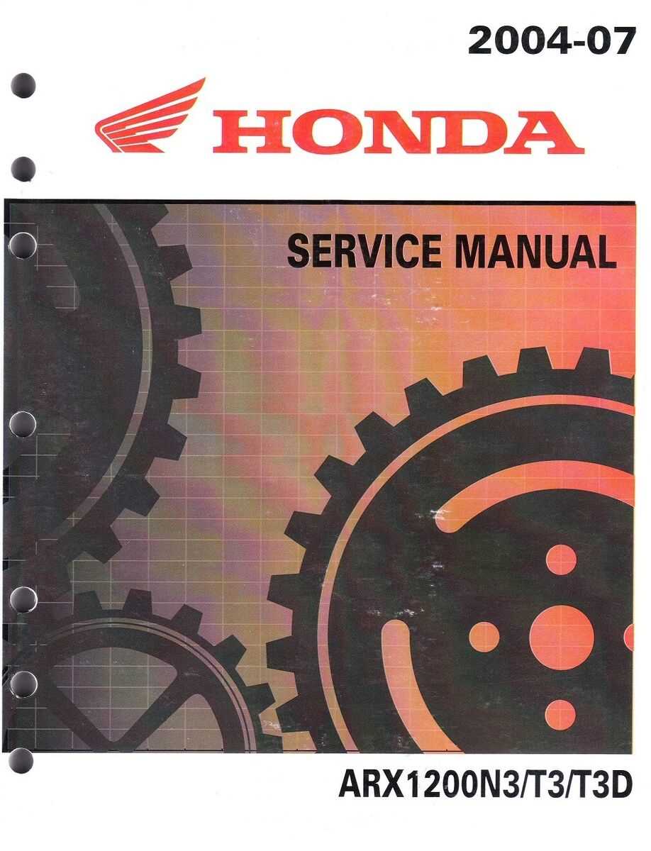 honda aquatrax repair manual