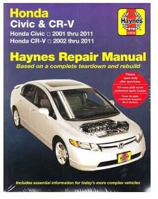 honda car repair manuals