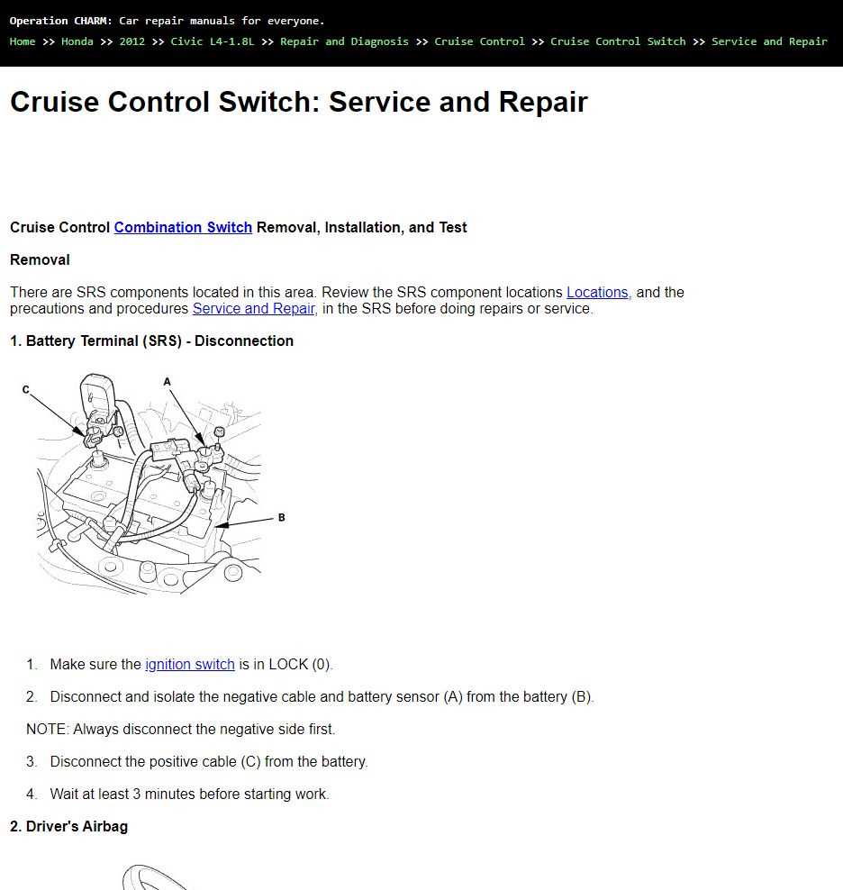 honda civic 2012 repair manual