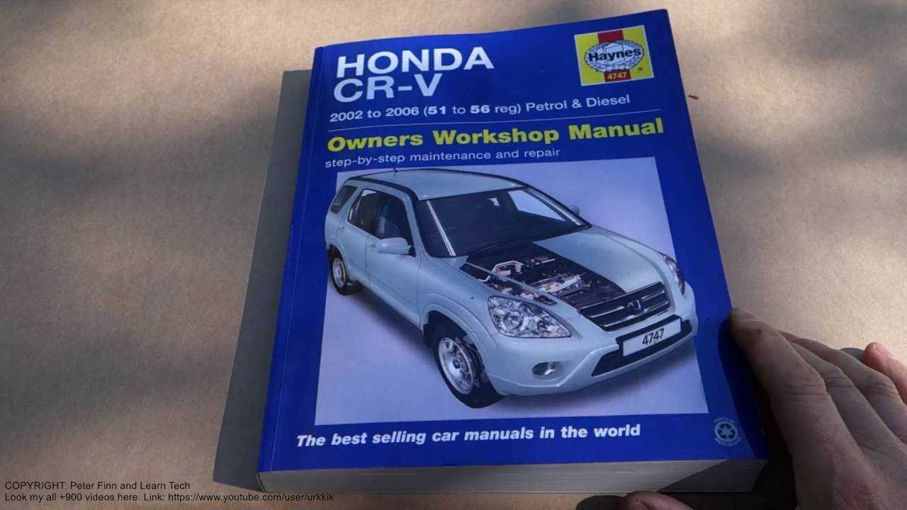 honda crv 2002 repair manual