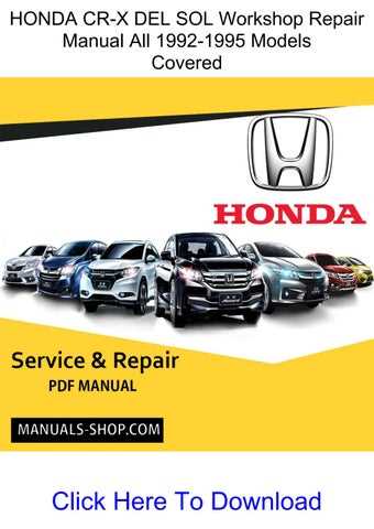 honda del sol repair manual