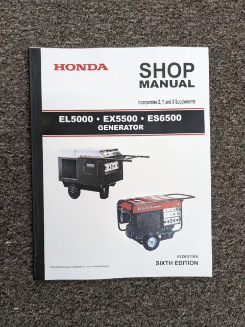 honda es6500 generator repair manual