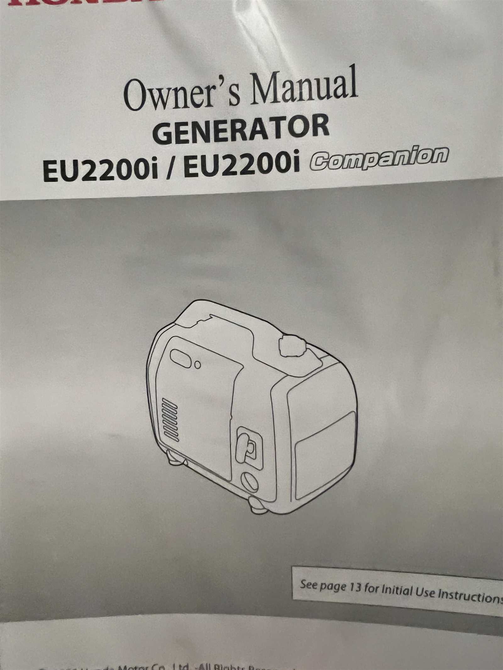 honda eu2200i repair manual