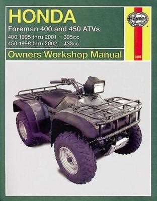 honda foreman 450 repair manual