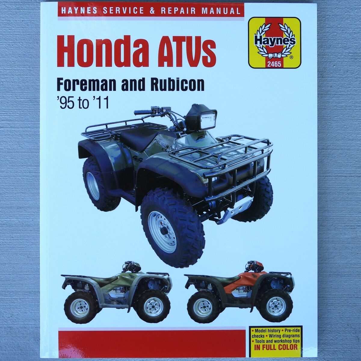 honda foreman 500 repair manual