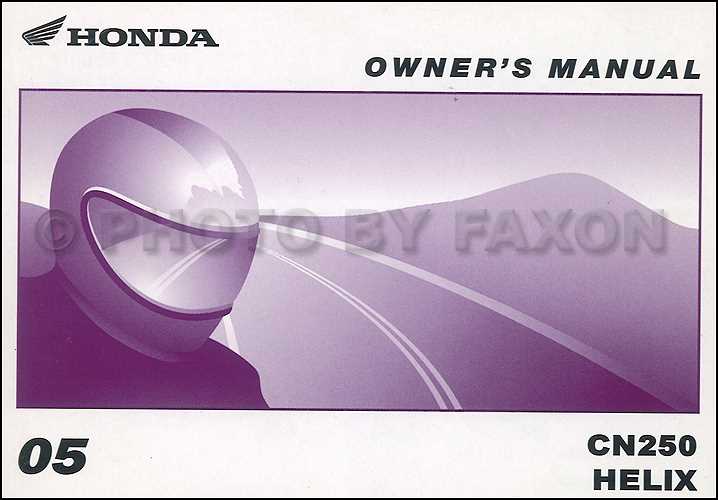 honda helix cn250 repair manual