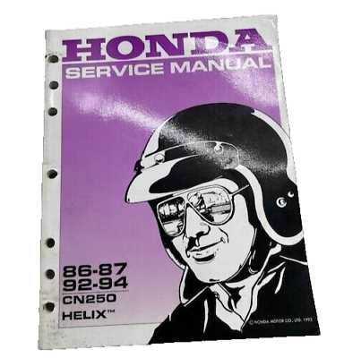 honda helix cn250 repair manual