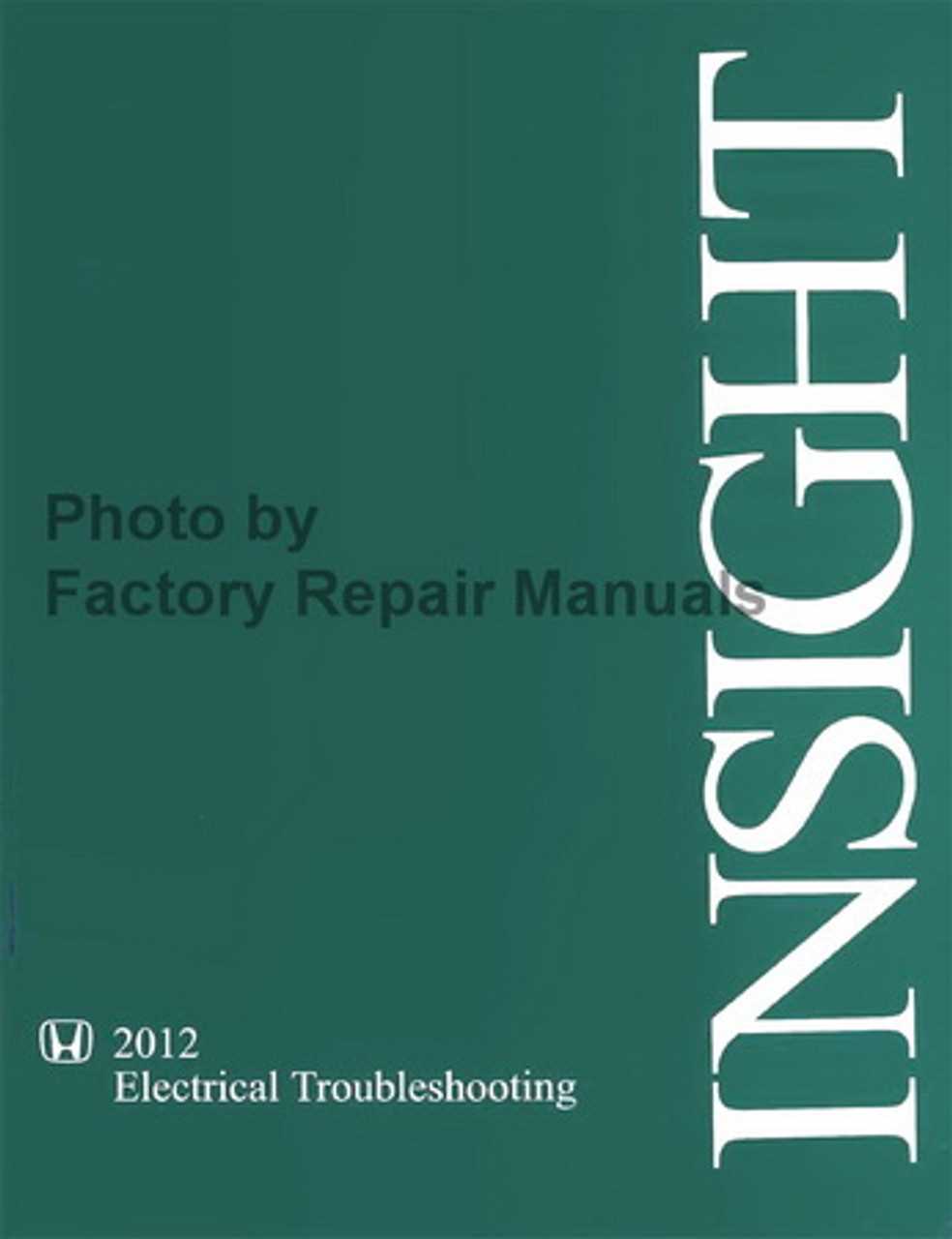 honda insight repair manual