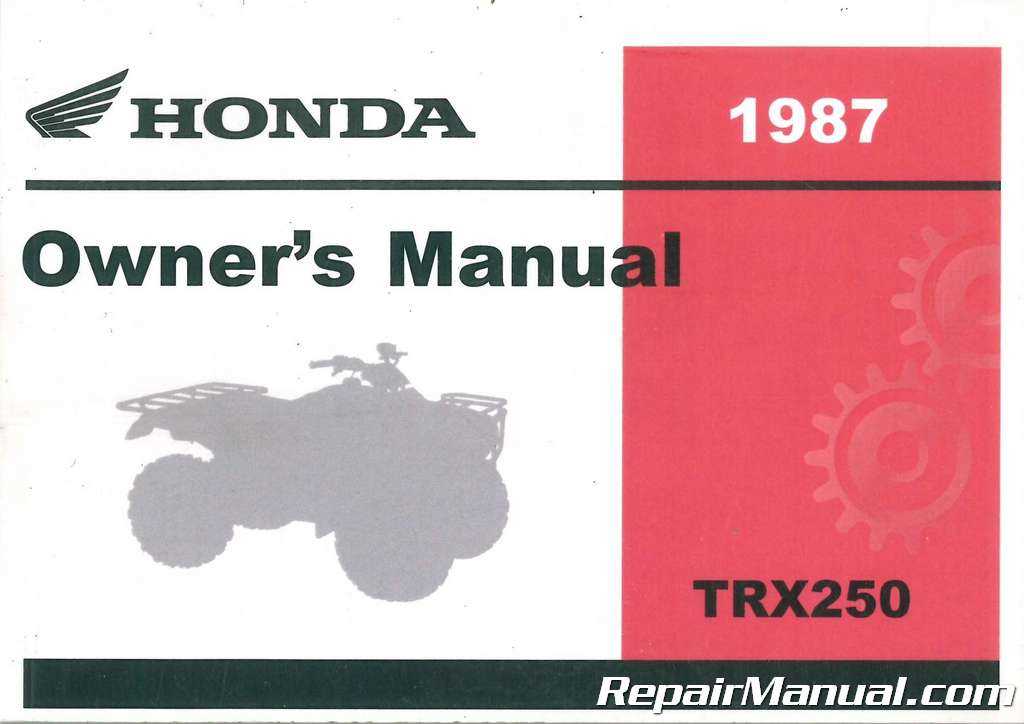 honda odyssey fl250 repair manual