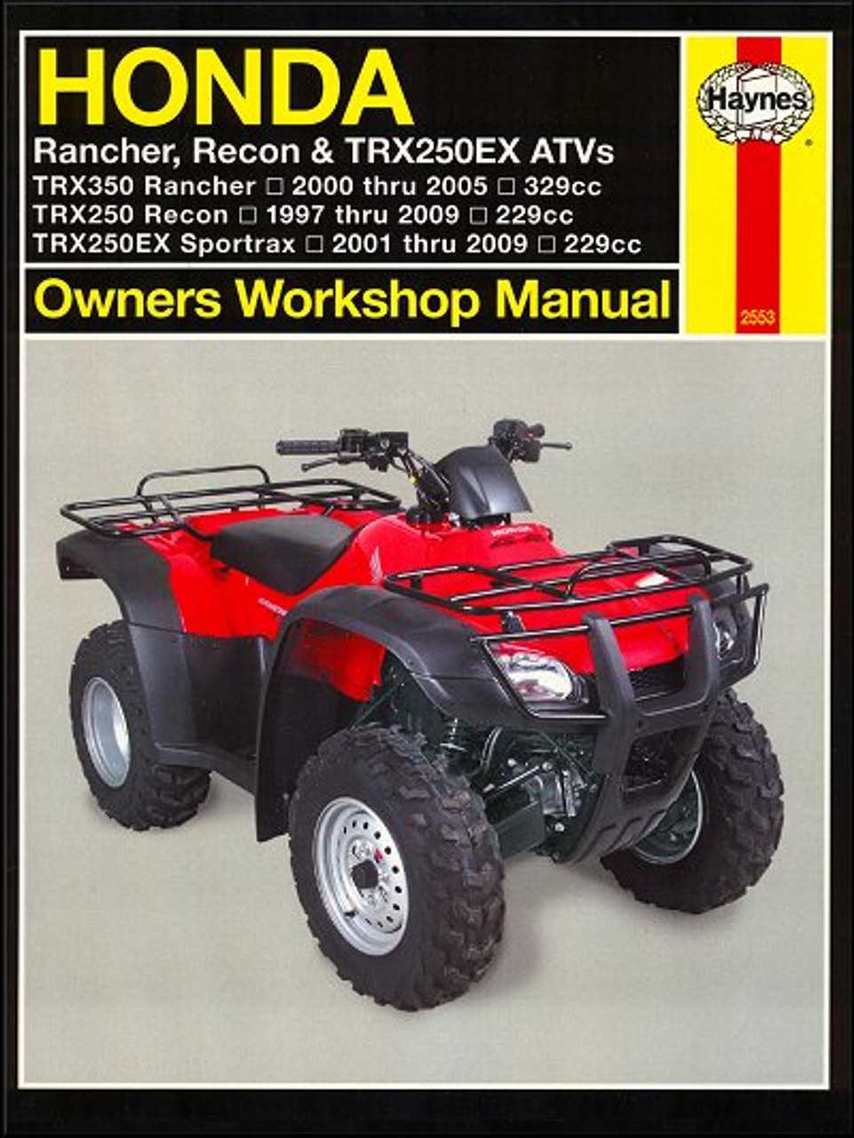 honda rancher 350 repair manual